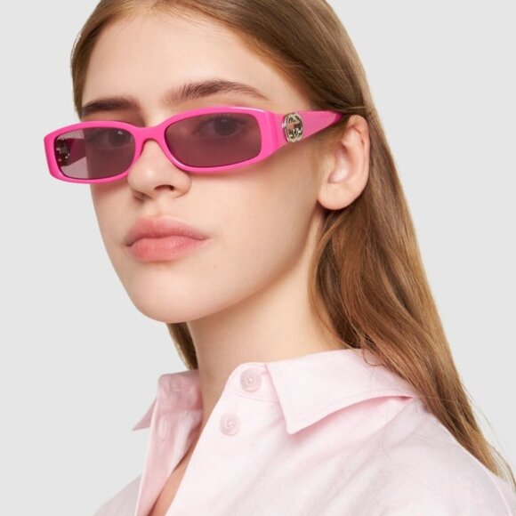 NEW GUCCI SUNGLASSES GUCCI GG1661S 004 GUCCI PINK EYEWEAR - Picture 1 of 3